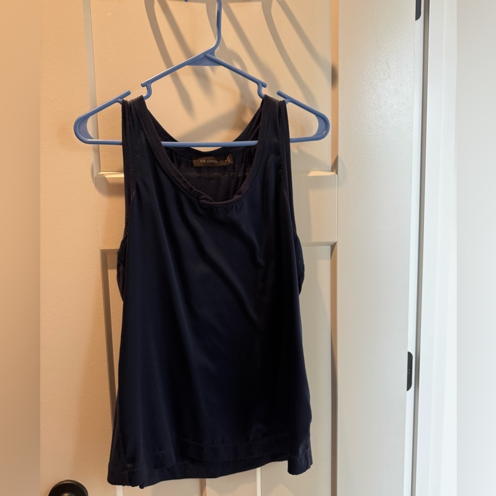 The Limited Navy Racerback Scoop Tank